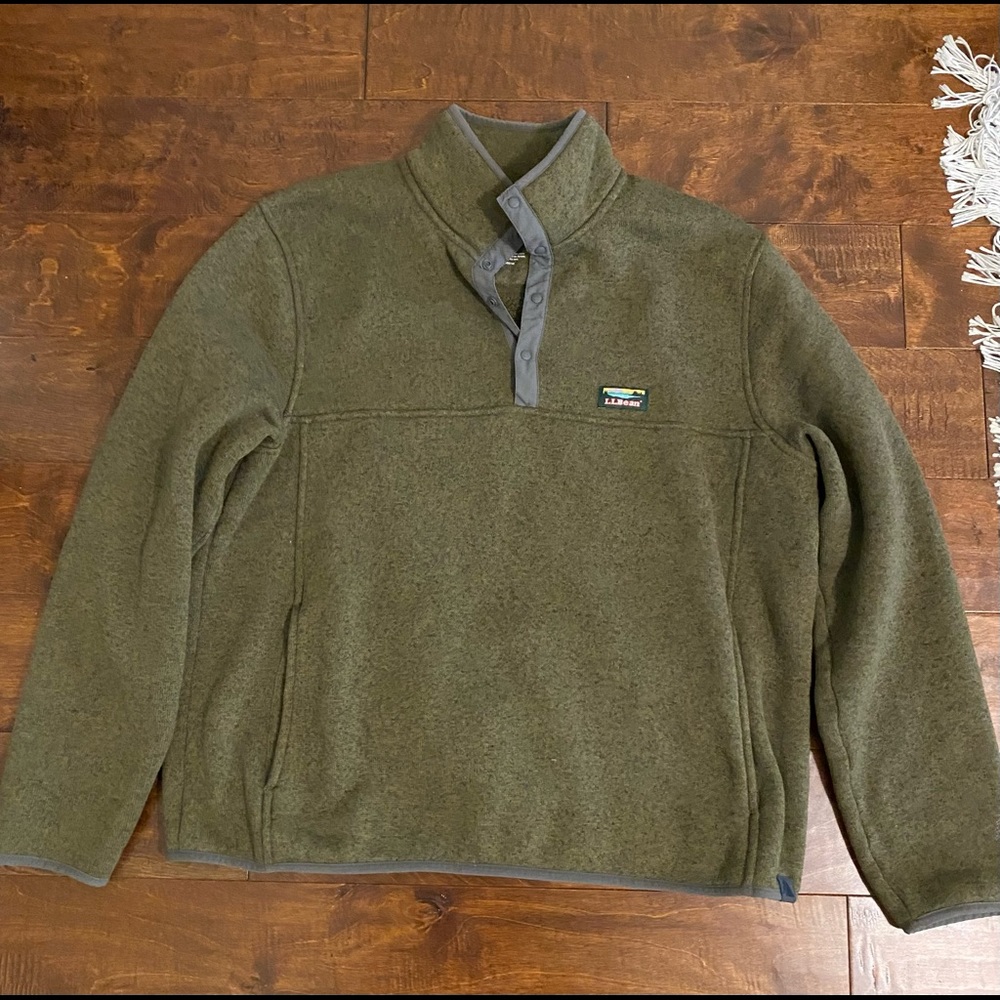 LL Bean Sweater Fleece Mens XL